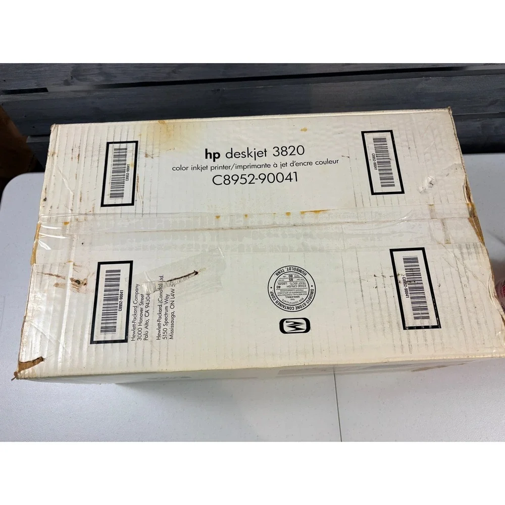 HP Deskjet 3820 Color Inkjet Printer Vintage New Open Box USB Parallel ALL PARTS